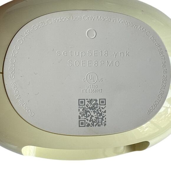 Google Nest WiFi Pro G6ZUC GA03030-US Wi-Fi 6E Router - Pale Yellow (USED) - Picture 3 of 6